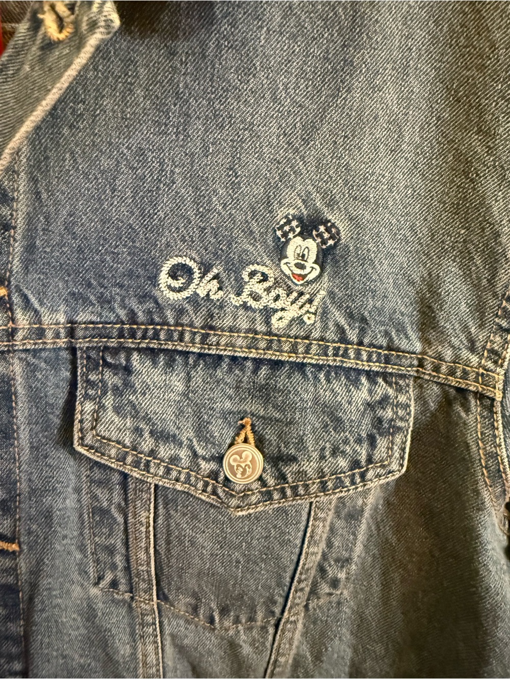 Classic Disney X Old Navy Americana Adult Denim Jacket, NWT